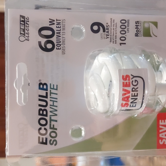 FEIT, 6 ecobulb softwhite 900 lumens/13W (60W equivalent) 120V lightbulbs - Picture 5 of 7